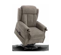 Halton Electric Fabric Dual Motor Rise Recliner Lift Mobility Chair More4Homes Brown One Size