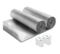 Haltons 2 Pack Reflective Radiator Foil - 3M Self-Adhesive Pads (10m x 60cm) in Silver | Size: 10m x 60 cm Haltons Silver 10m x 60 cm