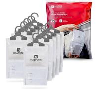 Haltons 210G Hanging Dehumidifier Bags, Leak-Proof Moisture Absorber For Wardrobe, Closet & Bedroom, Pack Of 10