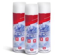 Haltons 3 Pack of De-icer Spray 450ml For Vehicle Windscreens - Quick & Fast Acting Ice & Frost Melting For Windows or Mirrors - Operates at -15°c, Prevents Re-Freezing & Leaves No Damage or Marks
