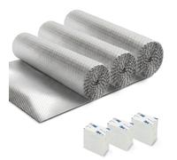 Haltons Reflective Radiator Foil 5m x 60cm Energy Saving Insulation with 3M Self, 3 Pack