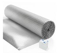 Haltons Reflective Radiator Foil 5M X 60Cm Energy Saving Insulation With 3M Self-Adhesive Pads