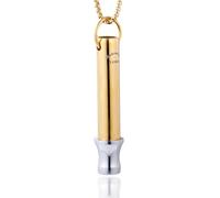 HALUKAKAH 528 Hz Love Frequency Breathing Necklace | Mindful Meditation Tuning | Anxiety and Stress Relief Whistle Necklace | Sound Therapy and Breathwork, Gold