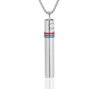 HALUKAKAH 528 Hz Love Frequency Breathing Necklace | Mindful Meditation Tuning | Anxiety and Stress Relief Whistle Necklace | Sound Therapy and Breathwork, Rainbow Platinum