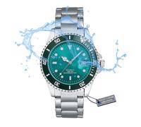 HALUKAKAH Billionaire 30m Water-Resistant Dive Watch with Green Dial for Men,Precision Craftsmanship,Stylish Transparent Back Flying Tourbillon,Timeless Gift for him