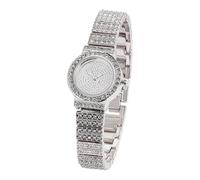 HALUKAKAH Kids' Diamond Watch Sparkling Starry: Platinum Plated,Elegant & Casual Round Dial,Full of Diamonds,Stainless Steel Band Quartz Watch,Present for Boys and Girls