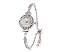 HALUKAKAH Kids' Sparkling Diamond Watch - Platinum Plated - Round Dial - Quartz Adjustable Stainless Steel Wristwatch - Suitable for Girls and Boys