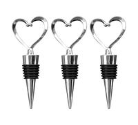 Haluway 3Pcs Wine Bottle Stoppers, Reusable Airtight Plastic Sealers for Champagne, Beer & More with Bar Essentials