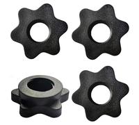 Haluway 4 PCS Barbell Clips, 1 inch (25mm) Anti-Slip Dumbbell Spin-Lock Collars for 1" Standard Bars, Secure Grip