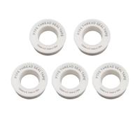 Haluway 5 Pcs PTFE Plumbers Tape- Thread Seal Tape with Snap On Cover for Leak Prevention in Bathroom, Kitchen & Garden Pipes, Shower Head & Sewers