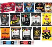 Halva Salmiakki and Licorice (Pack of 10 kind) - Pick Any 10 from Many Flavors Finland