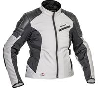 Halvarssons Solberg waterproof Ladies Motorcycle Textile Jacket, black/light grey, size 46