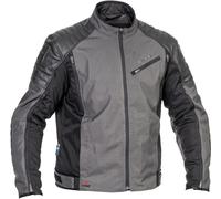 Halvarssons Solberg waterproof Motorcycle Textile Jacket, black-grey, size 48 for Men