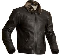 Halvarssons Torsby Motorcycle Leather Jacket, brown, size 58 for Men