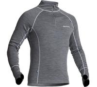Halvarssons Warm Wool Longsleeve Functional Shirt, grey, size L for Men