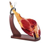 Ham Leg Stand - Wooden Ham Holder | Ham Carving Rack Stand for Spanish Hams with Non-Slip Pads | Stable and Durablee Kitchen Stand | Unfinished Wood Ham Holder for Home and Hotel Ham Carving
