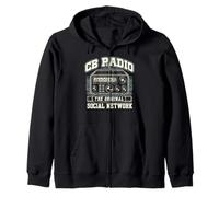 Ham Radio CB Radio System Communication Technician Zip Hoodie