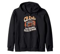 Ham Radio CB Radio System for Communication Technician Zip Hoodie