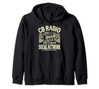 Ham Radio CB Radio System for Communication Technician Zip Hoodie