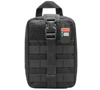 Ham Radio Go Bag with Tear-Away Hook and Loop Back - Molle Compatible, Multi-Pocket Design for Radios, Cables, and Gear - Great for Radio Bugout Bag and Survival Kit