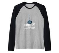 Ham Radio is My Superpower Amateur Radio Raglan Baseball Tee