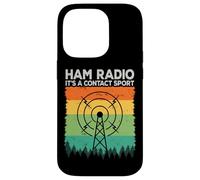 Ham Radio It's A Contact Sport Continuous Wave Amateur Radio Case for iPhone 14 Pro