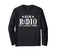 Ham Radio It's A Contact Sport, Funny Amateur Radio Hobbyist Long Sleeve T-Shirt