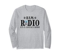 Ham Radio It's A Contact Sport, Funny Amateur Radio Hobbyist Long Sleeve T-Shirt