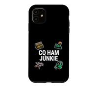 Ham Radio Operator CQ Ham Junkie Amateur Broadcaster Case for iPhone 11