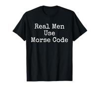 Ham Radio Operator - Real Men Use Morse Code T-Shirt