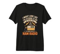 Ham Radio Transceiver Thinking About Radio Gear Premium T-Shirt