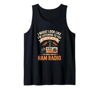 Ham Radio Transceiver Thinking About Radio Gear Tank Top