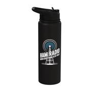 Ham Radio When Everything Else Fails Signal Stainless Steel Insulated Water Bottle
