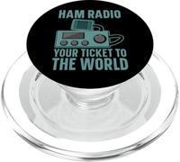 Ham Radio Your Ticket to the World Amateur Radio Ham Radio PopSockets PopGrip for MagSafe