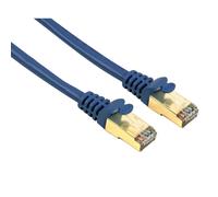 Hama 0.25m Cat5e Gold Patch Cable Network Cable Cat. 5e 5 LAN Cable DSL STP FTP