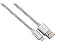 Hama 0.5m Micro USB Cable Alu Nylon Charging Data Cable Sync Mobile Tablet GPS