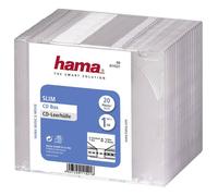 Hama 00011521 CD Slimline Jewel Case 1 CD/DVD/Blu-Ray Clear Polyst...