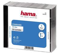 Hama - 00044744 - Standard Cd Jewel Cases, 5 Pack, Black