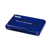 Hama 00055348" 35in1 USB 2.0 Multi Card Reader, SD/CF/MS/xD/SM - Blue