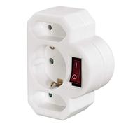 Hama 00108846 Type F (Schuko) Universal White Power Plug Adapter - Power Plug Adapters