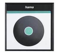 Hama LP Cover Frame, Aluminium, Black | 31.5 x 31.5 cm, For displaying vinyls, matt anodised aluminium profile, UV resistant, includes hanger