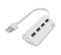 Hub USB, 4 Ports, USB 2.0, 480 Mbit/S , White