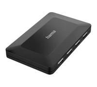 Hama 00200122 USB hub 4 ports USB type A USB 2.0 480 MBit/s Black