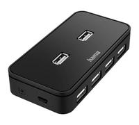 Hama 00200123 USB hub 7 ports USB type A USB 2.0 480 MBit/s Black