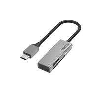 Hama USB Card Reader, USB-C, USB 3.0, SD/microSD, aluminium