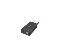 Hama 00200323 cable gender changer USB 2x3.5 mm Black