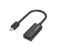 Hama Mini Displayport Male To Displayport Female Ultra-Hd 4K Black