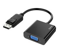 Hama 00200337 DisplayPort/VGA Adapter [1x UK Connector - 1x DisplayPort Male] Black
