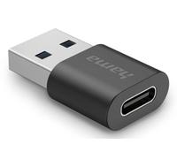 Hama USB-A to C Adapter, SuperSpeed Plus 10Gbps, 2-Port, Black