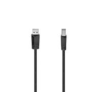 Hama 00200604 USB cable USB 2.0 5 m USB A USB B 0.48 Gbit/s Black